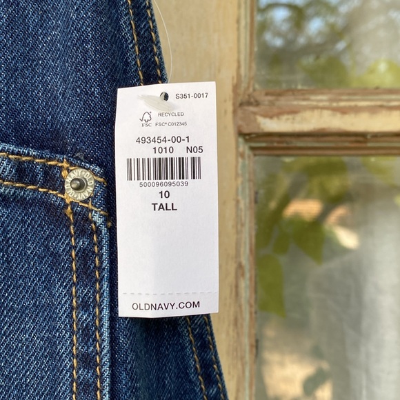 NWT 100% Cotton OLD NAVY Overalls SZ 10 Tall - Picture 4 of 9